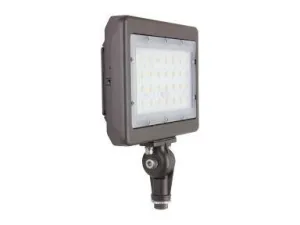 50 Watt 3000K Slim LED Flood Light Fixture With 1/2" Threaded Knuckle