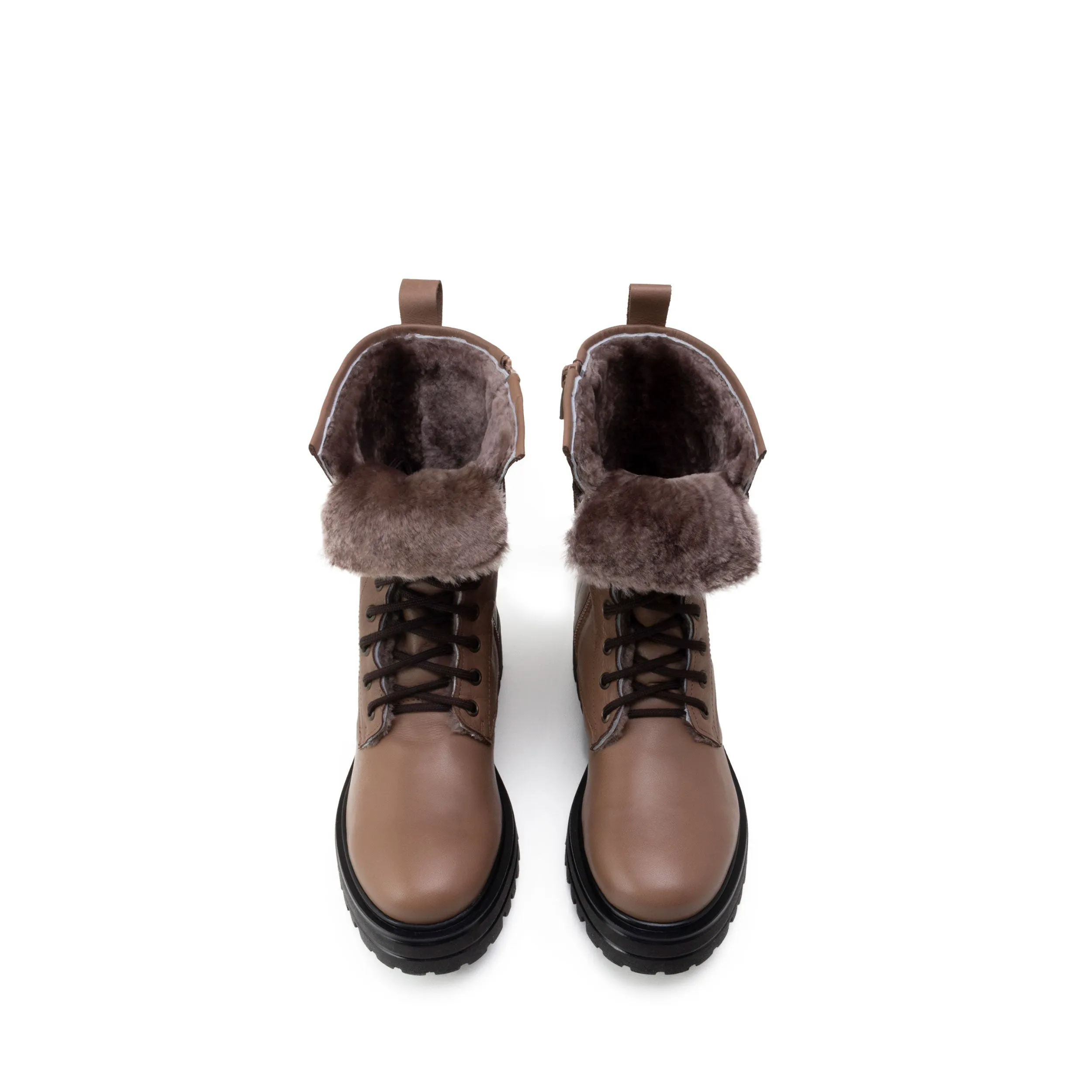 ASPEN COMBAT BOOTS WITH FUR