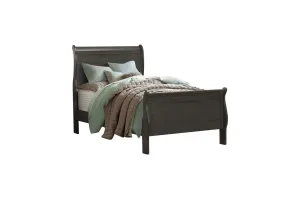 Coastal Grey Sleigh Bed