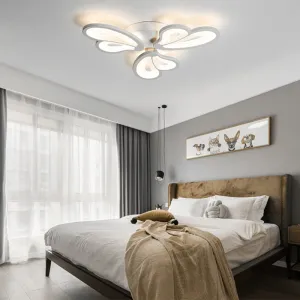 Contemporary Flower-Like LED Semi Flush Ceiling Light