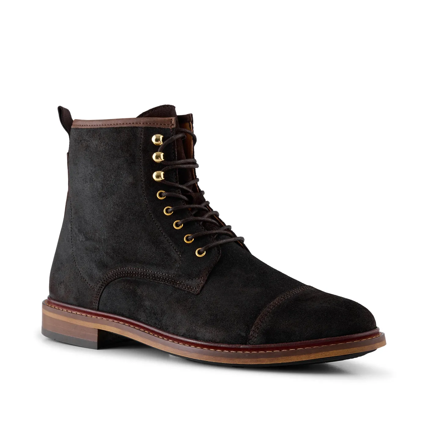 Curtis boot waxed - BROWN