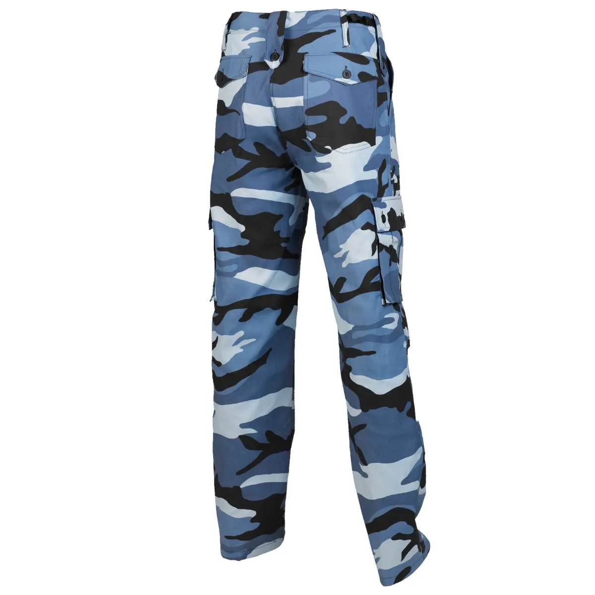 Midnight Blue Camo Combat Trousers