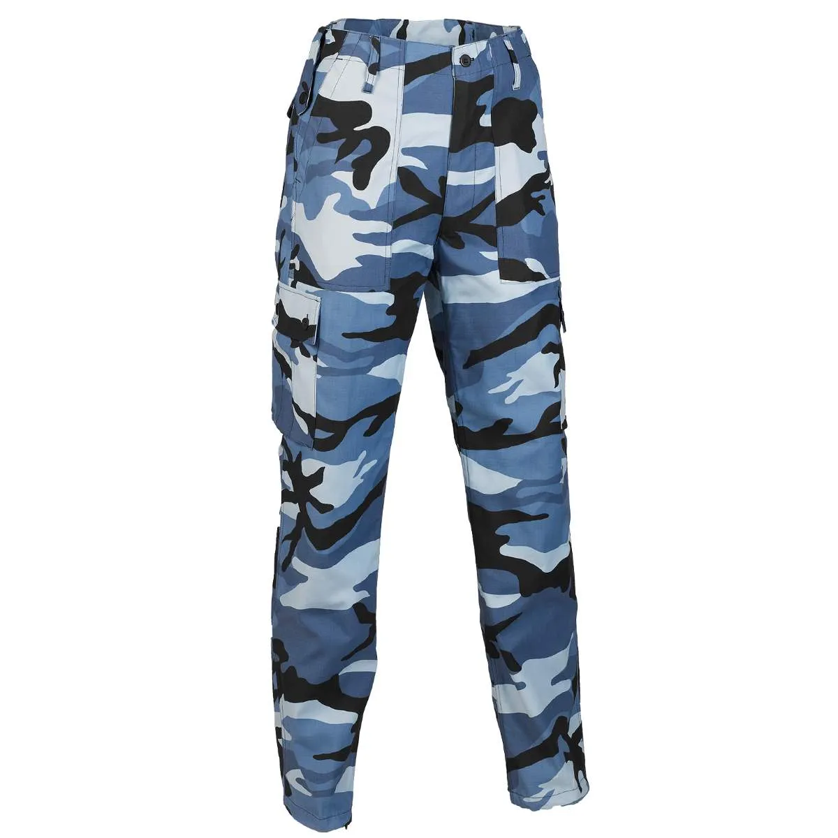 Midnight Blue Camo Combat Trousers