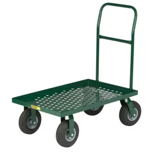 Nursery Platform Truck Perforated Deck (Solid Rubber Wheels)