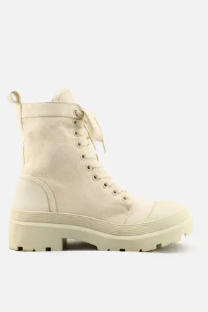 Pull & Bear Laces Combat Boots | Textile