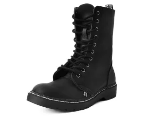 T.U.K Black 10 Eye Boots