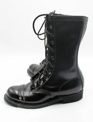 Women's Vintage Jump Boots Leather Combat Biker Dead Stock Size 5-6